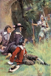 Robinson Crusoe: Ich rufe ihnen auf Spanisch zu