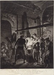 Eine Schmiede, graviert von Richard Earlom (1743-97)
