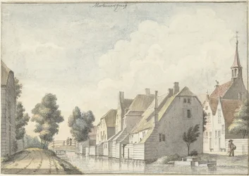 Das Dorf Molenaarsgraaf in der Alblasserwaard