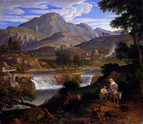 Landschaft mit biblischer Staffage