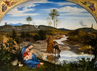 Ruhe während der Flucht nach Ägypten