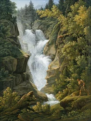 Wasserfall in den Berner Alpen
