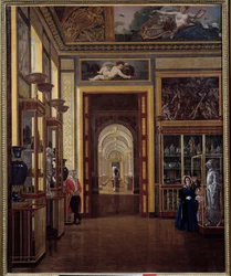 Der Schmucksaal im Louvre und die Enfilade der Säle Charles X.