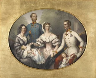 Die Kaiserfamilie von Österreich, 1856
