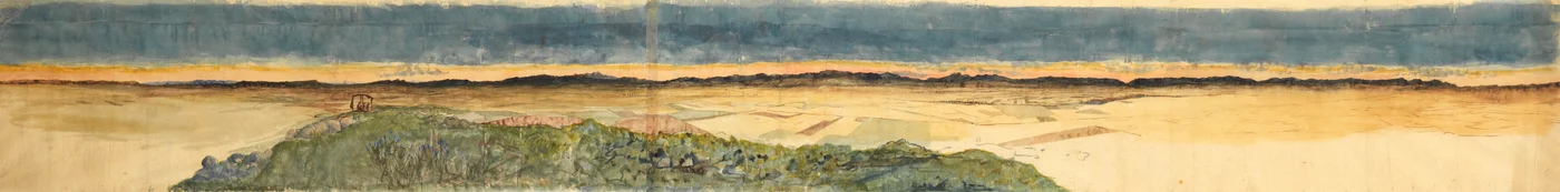 Skizze der Effekte der totalen Sonnenfinsternis, wie sie im Norden Spaniens gesehen wurde, 1860