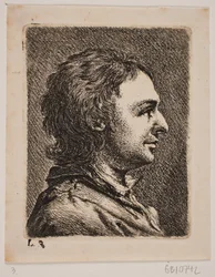 Brustbild eines jungen Mannes