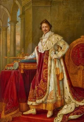 König Ludwig I. von Bayern im Krönungsornat.