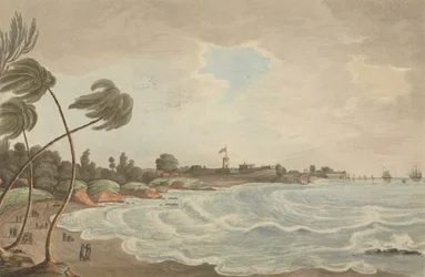 Bencooler Bay, Kleine Straße & Kai, Fort Marlborough, Sumatra, 1799
