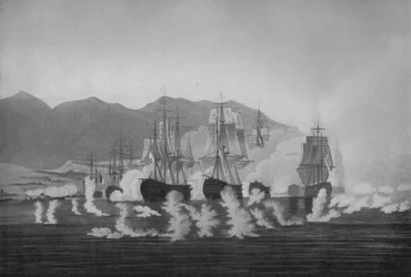 Saumarez vor Algeciras, um 1802