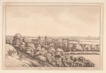 Ansicht von Greenwich und den Fluss hinauf