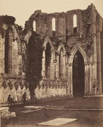 Fountains Abbey. Innenraum des Chors, 1850er Jahre