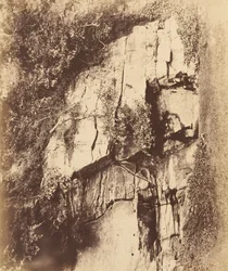 Fountains Abbey. Der Echo-Felsen