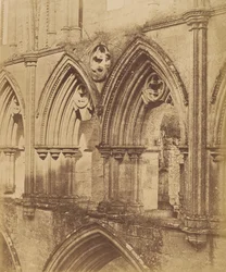 Rivaulx Abbey. Die Triforium-Bögen