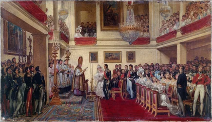 Die Hochzeit von König Leopold I. mit der Prinzessin von Orléans, zwischen 1833 und 1837