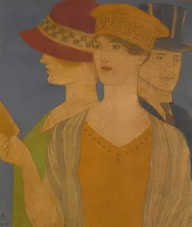 Ausstellungsbesucher. 1919