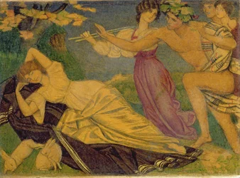 Studie für Bacchus und Ariadne