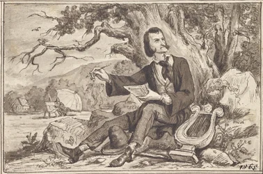 Die Künste: Dichter, Lyra, Maler