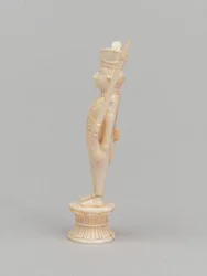Weißer Bauer, Schachfigur, Indien, um 1820