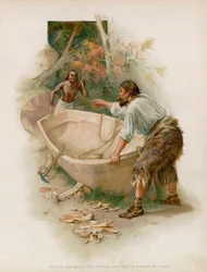 Illustration für Robinson Crusoe