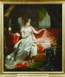 Kaiserin Marie Louise und ihr Sohn, der König von Rom