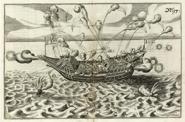Illustration aus Architectura navalis von J. Furttenbach