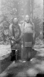 Black Elk und sein Sohn, Black Elk, ein Oglala-Sioux, der in der Schlacht gegen Custer kämpfte