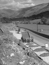 Straßenbau bei Thirlmere