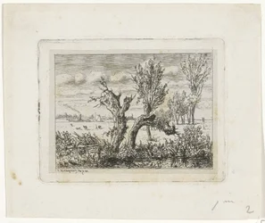 Landschaft mit Kopfweiden (Landschaft bei Oosterbeek)