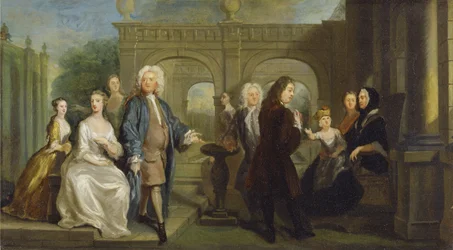 Ein Familiengespräch, ca. 1730