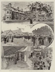 Landmesse und Markt in Streatham für das British Home for Incurables, 3. bis 5. Juli