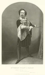 Mr. Charles Dillon als Hamlet, Akt III, Szene IV