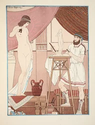 Das Modellieren einer Statue, Illustration aus „Die Werke des Hippokrates“, 1934