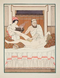 Schwammbad, Illustration aus „Die Werke des Hippokrates“, 1934
