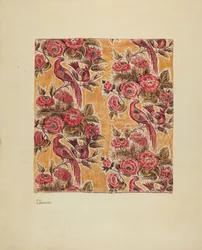 Gelb glasierter Chintz