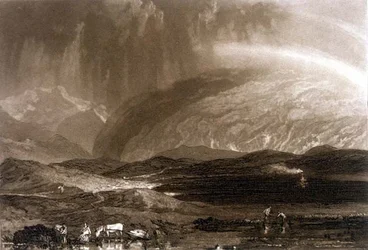 F.45.I Torfmoor, Schottland, aus dem „Liber Studiorum“, gestochen von George Clint