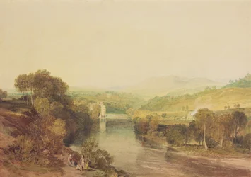 Addingham Mühle am Wharfe, West Yorkshire, um 1808