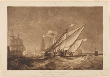 Einfahrt zum Hafen von Calais