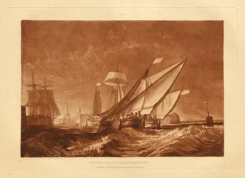 Einfahrt in den Hafen von Calais