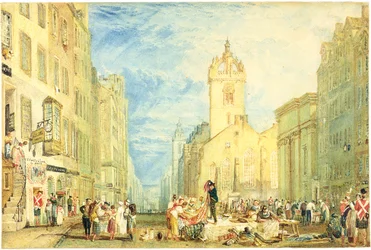 High Street, Edinburgh, um 1818