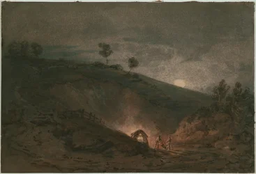 Kalkofen bei Mondschein