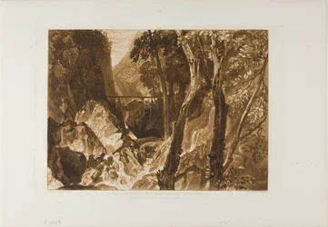 Mühle in der Nähe der Grande Chartreuse, Platte 54 aus Liber Studiorum