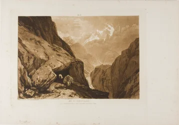 Berg St. Gotthard, Platte 9 aus Liber Studiorum