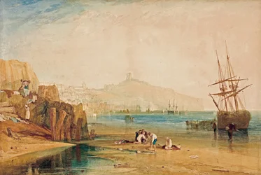 Scarborough, Morgen, Jungen fangen Krabben, ca. 1810