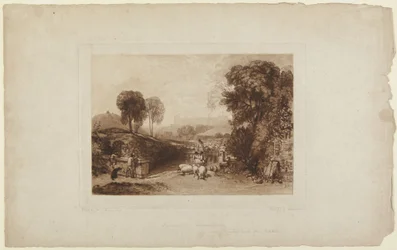 Schafwäsche, Windsor Castle (aus Liber Studiorum)