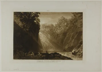 Der Fall des Clyde, Platte 18 aus Liber Studiorum