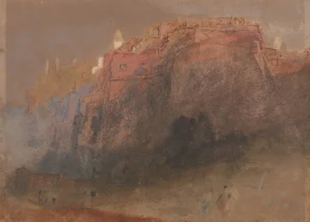 Der befestigte Felsen von Monaco von Osten