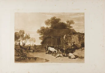 Der Strohhof, Tafel 7 aus Liber Studiorum