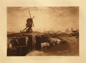 Windmühle und Schleuse