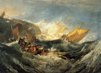 Wrack eines Transportschiffs, ca. 1810