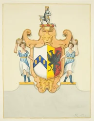 Wappen von Bischof Newton auf seinem Denkmal in der Kathedrale von Bristol